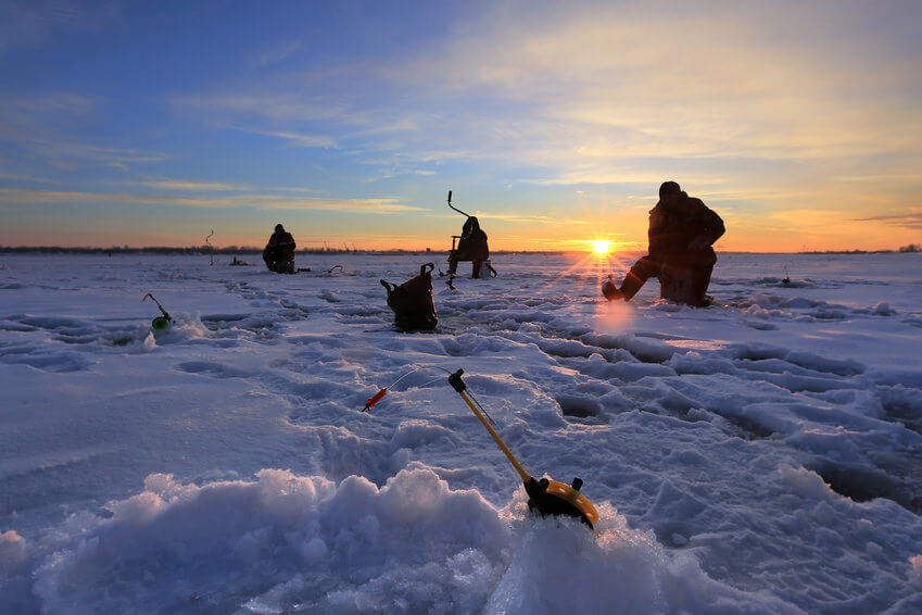 Fishermen on the ice